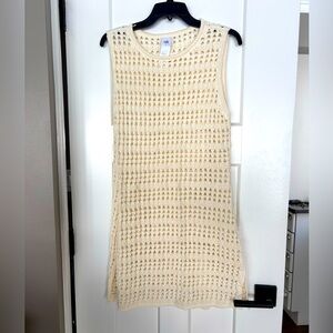 CAbi Paradise Cover-Up #6433 Off White Swim Cover-Up Size L new